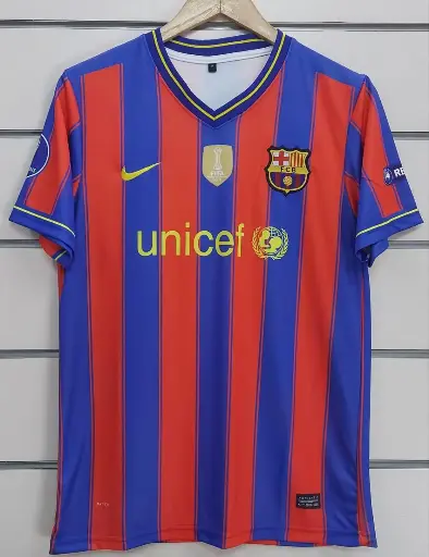 MESSI BARCELONA 2009/ 2010 HOME KIT (STRIPES)