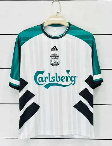 FOWLER LIVERPOOL FIVE SLEEV  WHITE AND GREEN JERSEY